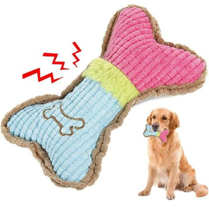 1pc Hund Quietschende Spielzeug Plüsch Hunde Kauen Spielzeug Für Welpen Zahnen Kauen Biss Beständig Interaktive Spielzeug Pet