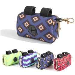 Hundeleinen-Beutelhalter mit großer Kapazität, Neopren-Hundekotbeutelhalter, Kotbeutelspender, Heimtierbedarf rot