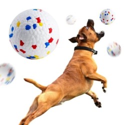 Bissfestes Hundeballspielzeug für kleine große Hunde, hohe Elastizität, ETPU Haustier-Kauballspielzeug, nicht quietschend, in