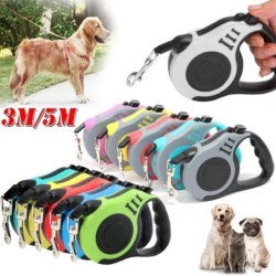 1Pc Haustier Traktor Hund Automatische Teleskop Zugseil Walking Verlängerung Blei für Mittelgroße Hunde Pet Liefert 3M weiß