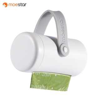 Xiaomi Moestar Pet Poop Picker mit 10 Beuteln/Rolle, Einweg-Hundekotbeutel mit Leinenclip und Box