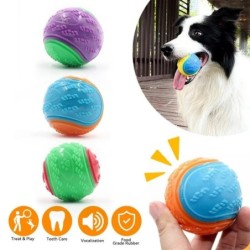 1PC Hund Interaktive Spielzeug Hund Spielzeug Haustier Zähne Reinigung Anti Biss Hund Ball Spielzeug blau