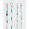 Paikka Glow Leine  Ombré blau/ türkis/ weiß/ rosa 2,5 cm
