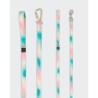 Paikka Glow Leine  Ombré blau/ türkis/ weiß/ rosa 2 cm