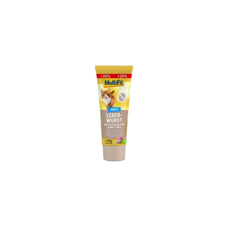 MultiFit Snackpaste Leberwurst 1x75 g (+20% gratis)