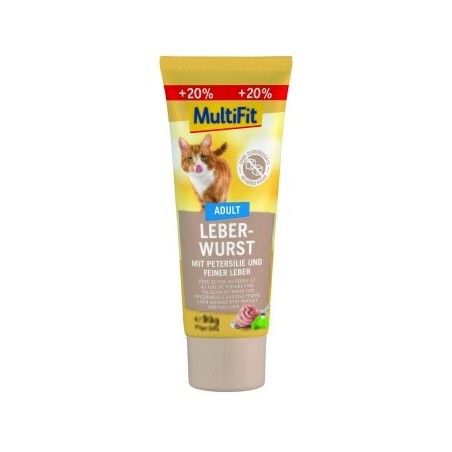 MultiFit Snackpaste Leberwurst 1x75 g (+20% gratis)