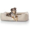 Knuffelwuff Hundebett Finlay aus Nylongewebe beige XL