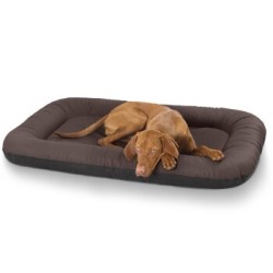 Knuffelwuff Kunstleder Hundebett Jerry braun XXXL