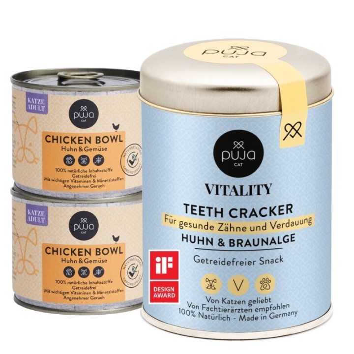 PUJA Zahn & Glanz-Set für Katzen