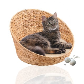 Rohrschneider ® Katzenkorb Tierkorb mit Gratis-Beigabe