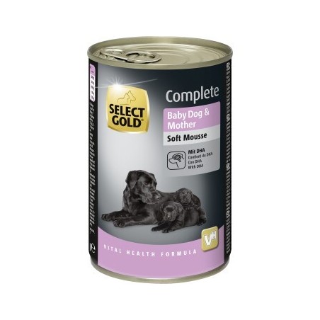 SELECT GOLD Nassfutter Hund Baby Dog & Mother Soft Mousse 24x360 g