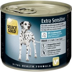 SELECT GOLD Nassfutter Hund Extra Sensitive Adult Insect 24x200 g