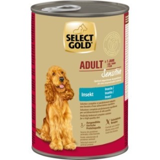 SELECT GOLD Nasfutter Hund Extra Sensitive Adult Insect 12x400 g