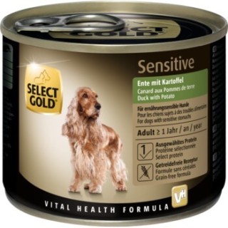 SELECT GOLD Sensitive Adult Ente mit Kartoffel 24x200 g