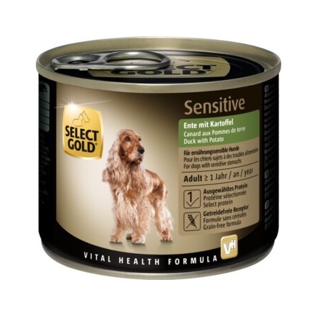 SELECT GOLD Sensitive Adult Ente mit Kartoffel 24x200 g