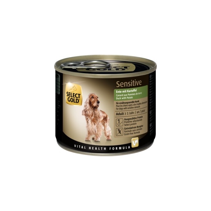 SELECT GOLD Sensitive Adult Ente mit Kartoffel 24x200 g