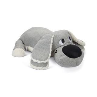 Hunde-Plüschspielzeug XL Hund grau, Breite: ca. 21 cm, Länge: ca. 70 cm