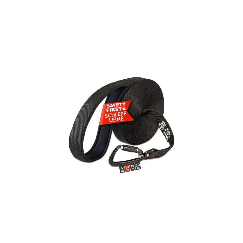 HUND IST KÖNIG ® Hunde Schleppleine mit Sicherheitskarabiner & gepolsterter Handschlaufe 10 m