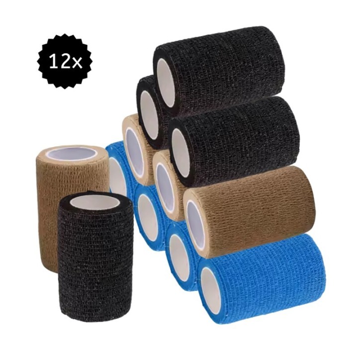 Hufeisenliebe PetPerfekt Bandagen 7,5cm x 4,5m 12 schwarz/ beige/ rot