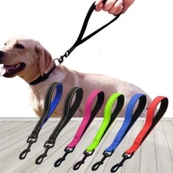 Hundeleine Kurze Hundeleine 30cm Nylonleinen zum Gassigehen Reflektierende wasserdichte Leine Hunde Zugseil Haustierkette sch