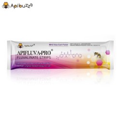 Apibuzz APIFLUVA-PRO Varroa-Streifen – Imkereibedarf und Bienenzubehör – Imkereiausrüstung 40 x 2 Strips