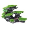Grüne Moos-Flaum-Brücke, Aquarium-Ornament, künstlicher Fisch, Garnelen-Versteck, Aquarium-Zubehör 01