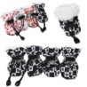 4 teile/satz Wasserdichte Winter Haustier Hund Schuhe Anti-slip Regen Schnee Stiefel Schuhe Dicke Warme Für Kleine Katzen Wel
