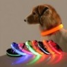 Hundehalsband aus Nylon, LED-Nachtsicherheit, blinkend, leuchtet im Dunkeln, Haustier-Hundeleine, leuchtendes fluoreszierende