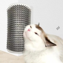 Massage-Katzenbürste für Haustiere, Eckenkratzer, Haarentfernung, Beauty Clean-Eckenbürste, abnehmbarer Kratzkamm für Kätzche