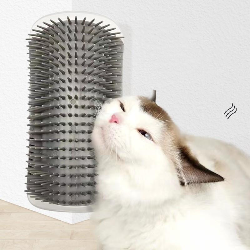 Massage-Katzenbürste für Haustiere, Eckenkratzer, Haarentfernung, Beauty Clean-Eckenbürste, abnehmbarer Kratzkamm für Kätzche