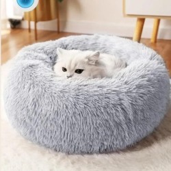 Super Katzenbett, warmes Schlafnest für Katzen, weicher, langer Plüsch, das beste Haustier für Hunde, Korb, Kissen, Matte, Ti