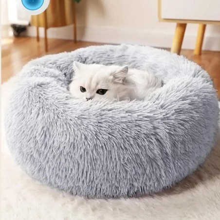 Super Katzenbett, warmes Schlafnest für Katzen, weicher, langer Plüsch, das beste Haustier für Hunde, Korb, Kissen, Matte, Ti