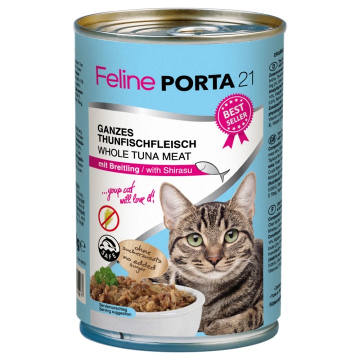 Feline Porta 21 6 x 400 g - Thunfisch mit Breitling (getreidefrei)