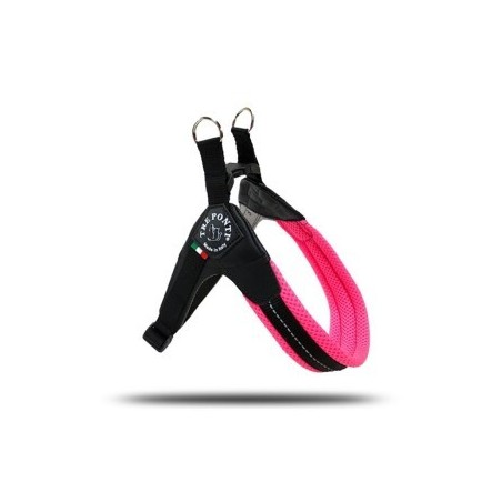 Tre Ponti Geschirr Easy Fit Mesh Neon pink XXS