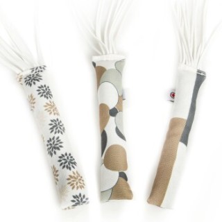 Canadian Cat Company Baldrian & Catnipspielzeug Spielrollen m. Lederstreifen, 3er Pack