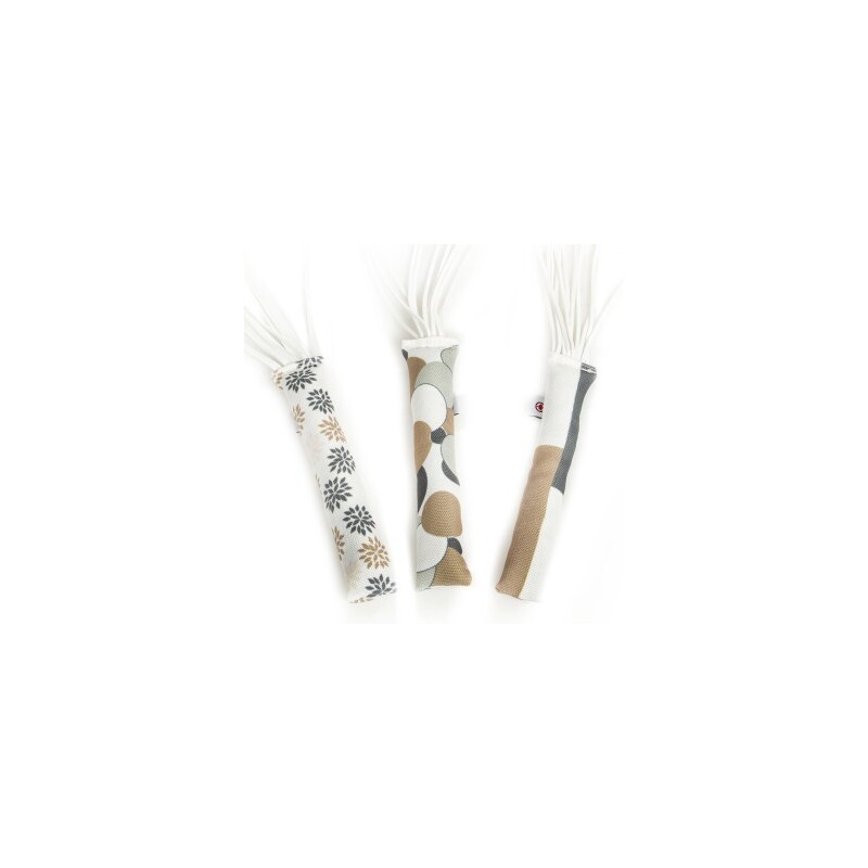Canadian Cat Company Baldrian & Catnipspielzeug Spielrollen m. Lederstreifen, 3er Pack