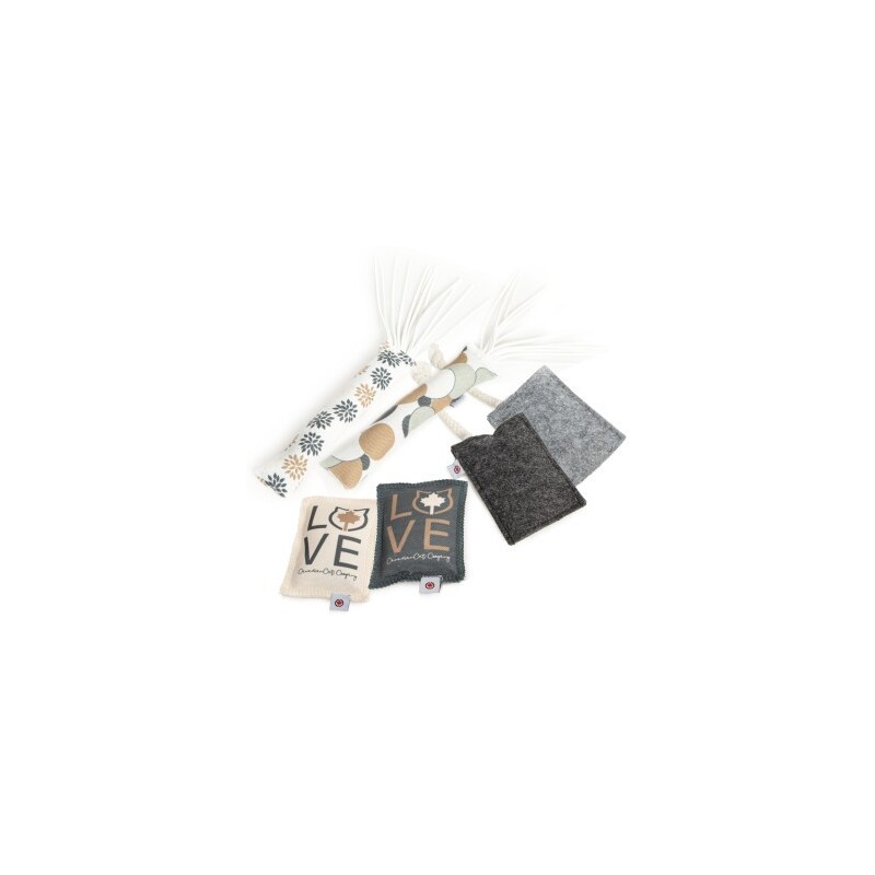 Canadian Cat Company Baldrian & Catnipspielzeug Probierset Spielkissen, 6er Pack