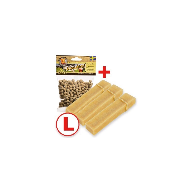 Larsson Yaky Kaukäse L 3er Set +Snack