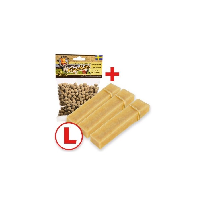 Larsson Yaky Kaukäse L 3er Set +Snack
