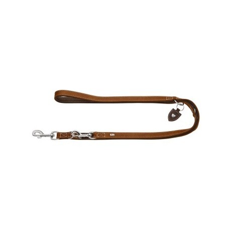 Hunter Verstellbare Führleine Tara dunkelbraun L-XL