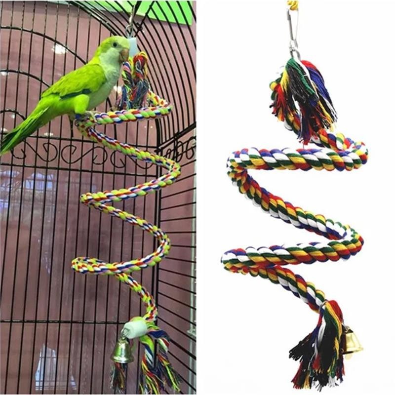 Papagei Spielzeug Weidenseil zum Aufhängen Geflochtenes Wellensittich Kauspielzeug Vogelkäfig Nymphensittich Spielzeug Hausti