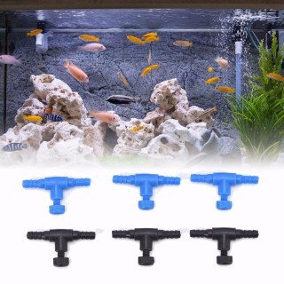 Rohrverstellbares Durchflussregelventil, Rohrverbinder, Aquarium-Airline-Regler, Aquarium-Zubehör blau