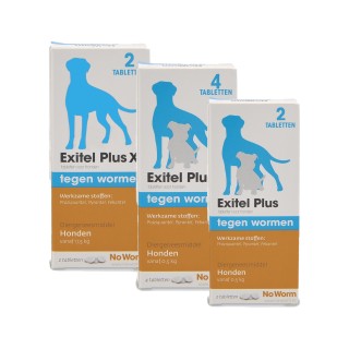 No Worm Exitel Plus Hund (minimal 0,5 kg) - 2 Tabletten