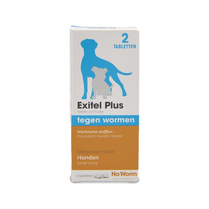 No Worm Exitel Plus Hund (minimal 0,5 kg) - 4 Tabletten