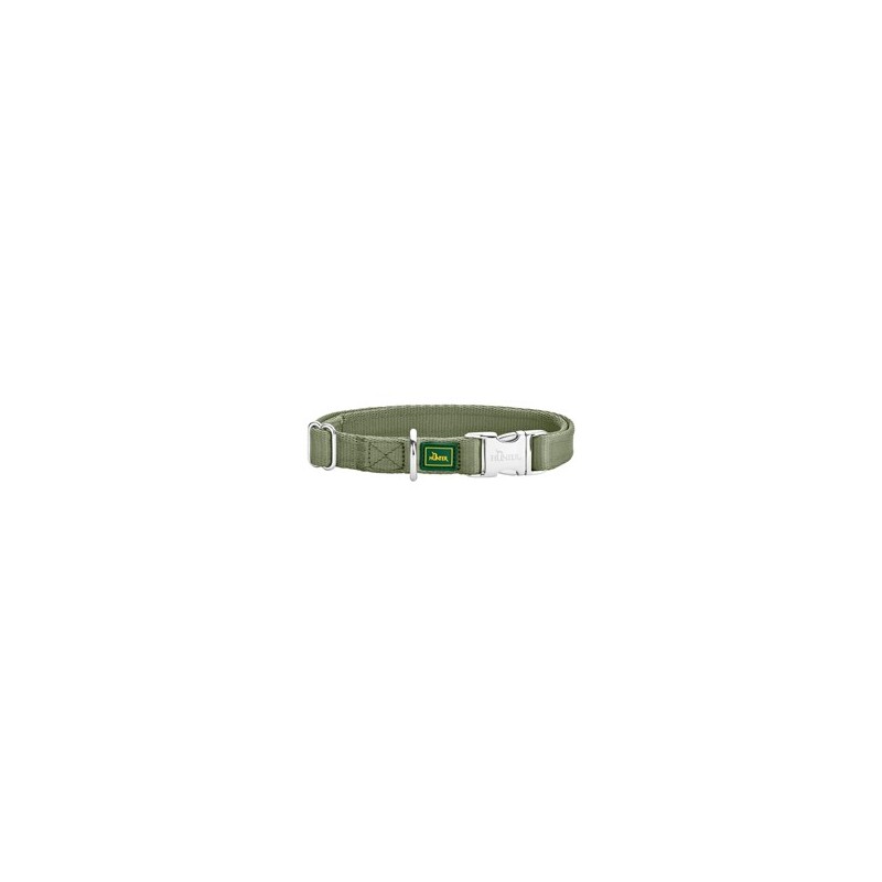 HUNTER Hundehalsband Inari lindgrün, Gr. M, Breite: ca. 1,5 cm, Länge: ca. 30 - 45 cm