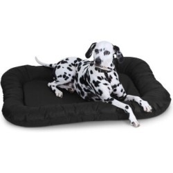Knuffelwuff Wasserfestes In und Outdoor Hundebett Lucky aus Nylongewebe schwarz L