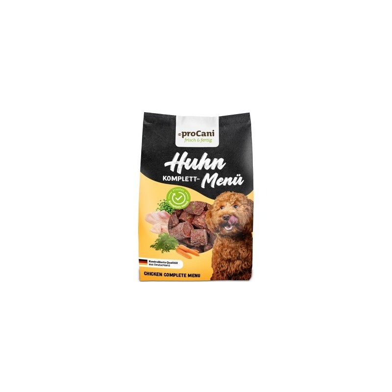 ProCani BARF Komplettmenü Hund TK-Nuggets Napffertig 6x750 g Huhn