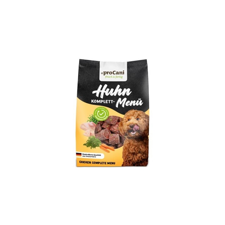 ProCani BARF Komplettmenü Hund TK-Nuggets Napffertig 6x750 g Huhn