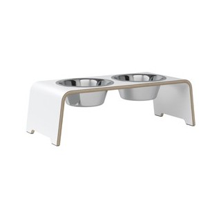 dogBar® Hundebar Beech Wood weiß, Gr. M, Maße: ca. 57 x 24 x 18 cm, Durchmesser:  ca. 202 mm