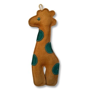 ChronoBalance Giraffe Spielzeug aus Leder und Jute mit Kokosfaser-Füllung